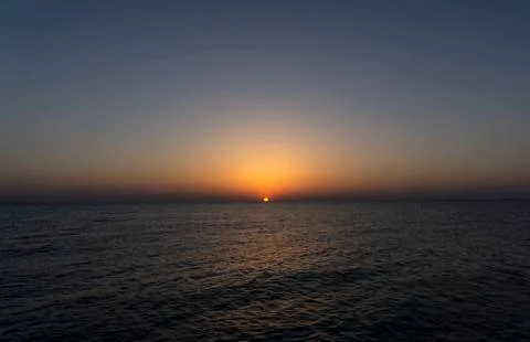 Sunrise at sea. Stock Photos