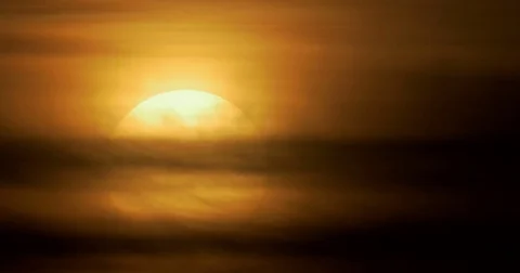 Sunrise shot from Ormond Beach, FL.  December 24th, 2017 Stock Footage 83895868