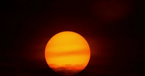 Sunrise shot from Ormond Beach, FL.  December 24th, 2017 Stock Footage 83898153