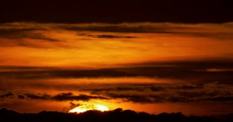 Sunrise shot from Ormond Beach, FL.  December 25th, 2017 Stock Footage 84187309