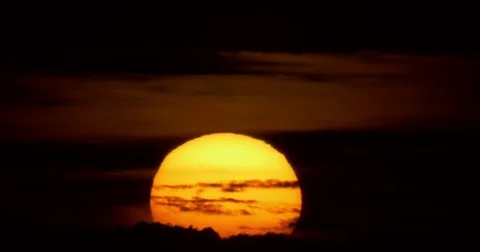 Sunrise shot from Ormond Beach, FL.  December 25th, 2017 Stock Footage 84188314