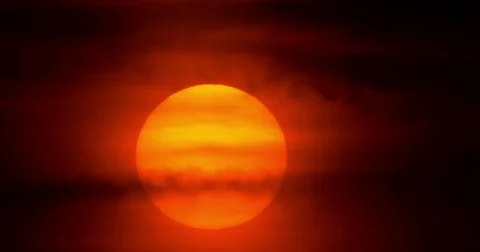 Sunrise shot from Ormond Beach, FL.  December 25th, 2017 Stock Footage 84236772