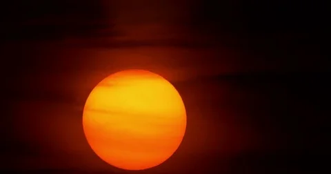 Sunrise shot from Ormond Beach, FL.  December 25th, 2017 Stock Footage 84237815