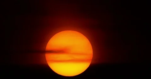 Sunrise shot from Ormond Beach, FL.  December 25th, 2017 Stock Footage 84238336