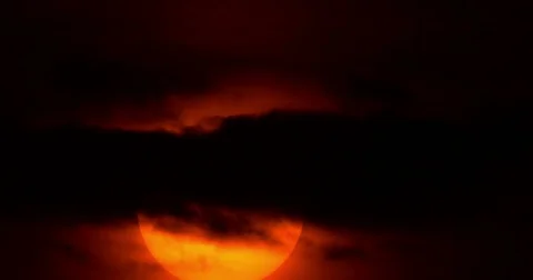 Sunrise shot from Ormond Beach, FL.  December 25th, 2017 Stock Footage 84238596