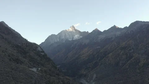 Sunrise Siguniangshan Flight Stock Footage 256799378
