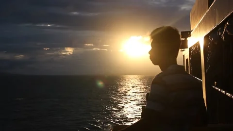 Sunrise Silhouette 1 Stock Footage 185919356