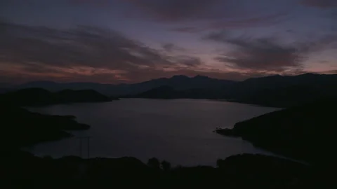 Before Sunrise Silverwood Lake Stock Footage 144507572