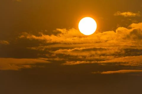 Sunrise on sky Stock Photos