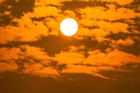 Sunrise on sky Stock Photos