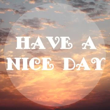 Sunrise sky with text Stock Photos