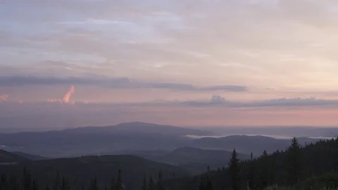 Sunrise Sky Timelapse of Clouds over Utah Mountains Stock Footage 85022365