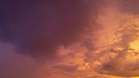 Sunrise Sky timelapse. Moving clouds and sunset. Clouds float through the Video stock 288115801