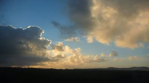 Sunrise Solar Flare Time Lapse Video stock 12727323