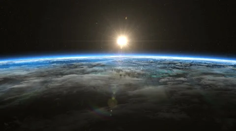 Sunrise from space. Earth from space. Stock Footage