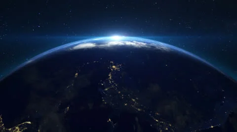 Sunrise from space Vídeo Stock 26706573