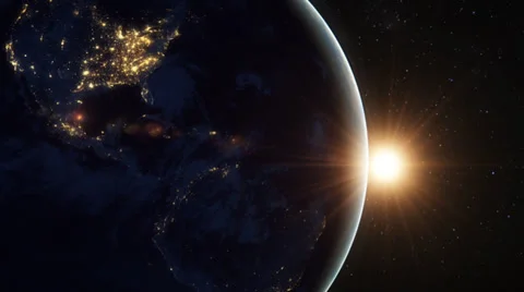 Sunrise from space Vídeo Stock 27267215