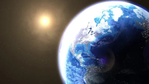 Sunrise from Space Video stock 72684918