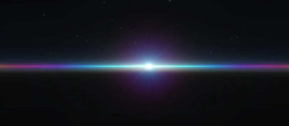 Sunrise from space Stock Illustration