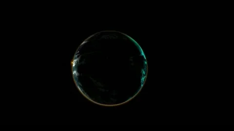 Sunrise from space01 Stock Footage 10914099