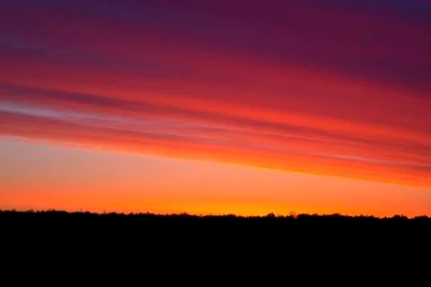 Sunrise in spring Stock Photos