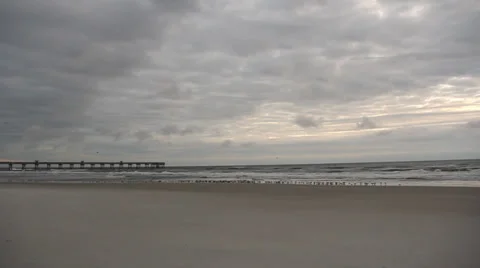 Sunrise with Storm Clouds 4 스톡 동영상 34143594