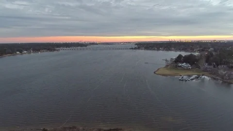 Sunrise with storm coming Stock Footage 94657338