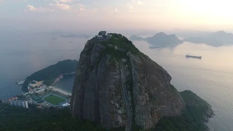 Sunrise on the Sugar Loaf. Stock Footage 81139283