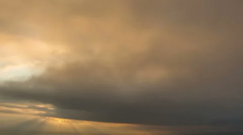 Sunrise sunbeams time lapse HD Stock Footage 41281932