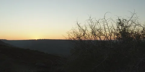 From sunrise to sunset beyond the mountains Stock Footage 112955954