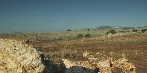 From sunrise to sunset beyond the mountains Stock Footage 112956412