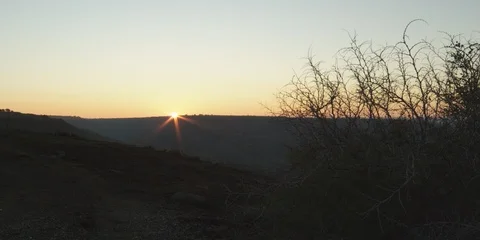 From sunrise to sunset beyond the mountains Stock Footage 112960139