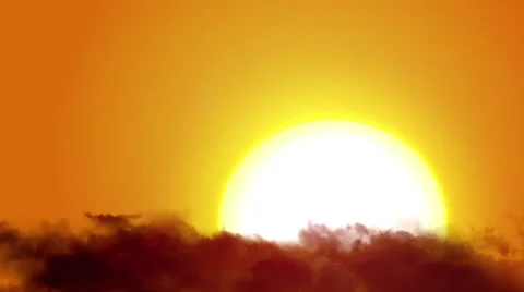Sunrise Sunset Through Clouds - Time Lapse 動画素材 49038216