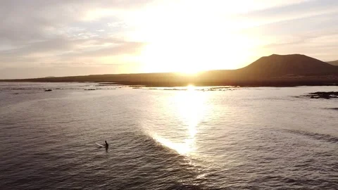 Sunrise surf Stock Footage