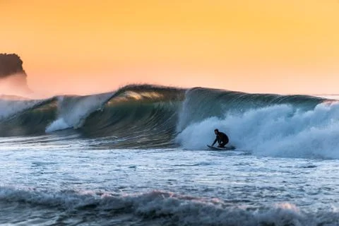 Sunrise Surf Stock Photos