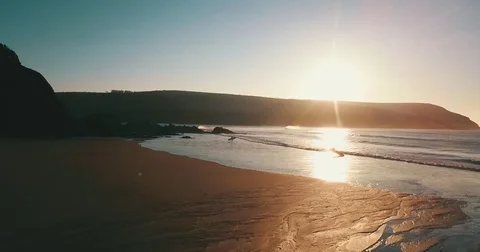 Sunrise Surfers Video stock 84433920