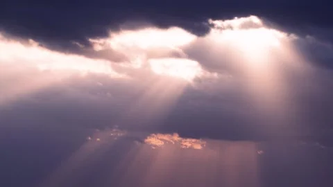 Sunrise Symphony: Dance of Light and Clouds in Jinshan District, Taiwan. Video stock 304721453