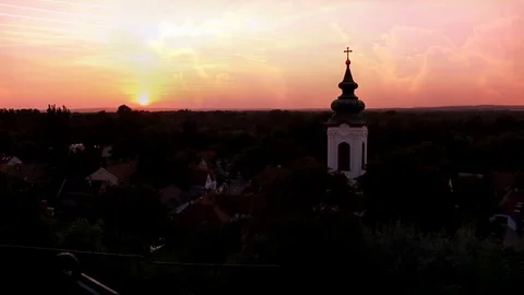 Sunrise in Szentendre Stock Footage 77828976