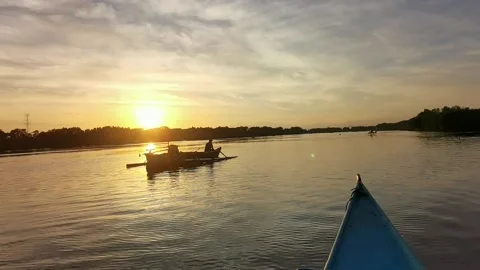 Sunrise in Tallo river Stock-Footage 236407908