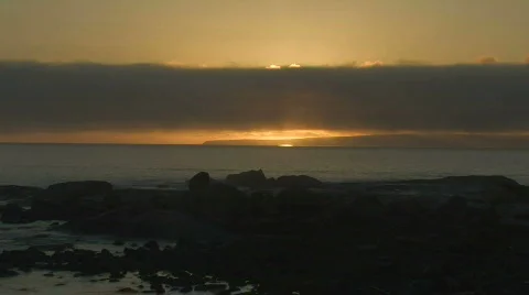 Sunrise through Clouds Stock Footage 362244