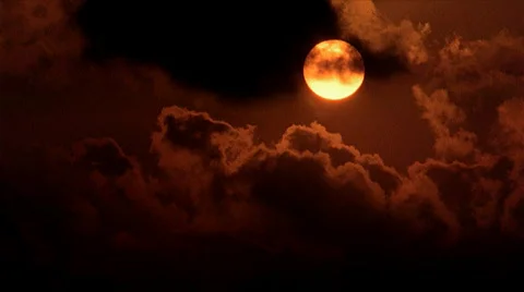 Sunrise through Dark Clouds 480x270 Stock Footage 524601