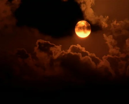 Sunrise through Dark Clouds PAL Stock Footage 524604