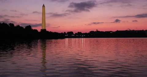 Sunrise at the Tidal Basin Stock Footage 137102087