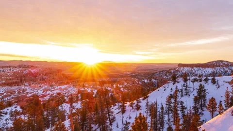 Sunrise Time Lapse At Bryce Canyon 스톡 동영상 294998974