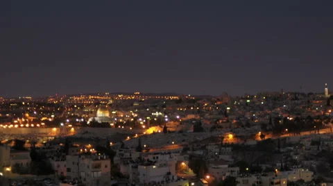 Sunrise time-lapse from the BYU Jerusalem center. Cropped. Stock Footage 54133973