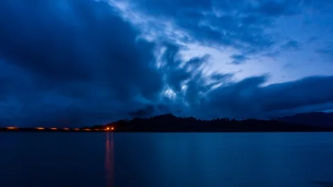 Sunrise Time Lapse Facing the Arenal Volcano in Costa Rica in 4K Stock Footage 93278461