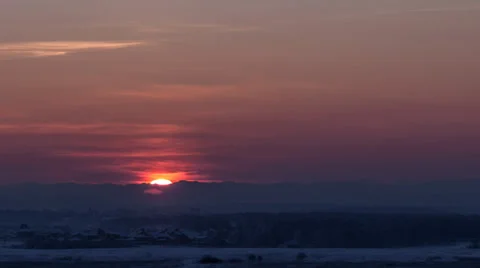 Sunrise time-lapse.  Stock Footage 33713440