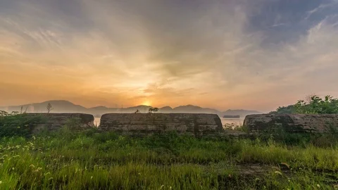 Sunrise Time lapse Video stock 77259306