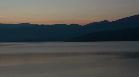 Sunrise time lapse on Lac de la Croix lake, Verdon Gorge southern France 4K Stock Footage 53293200