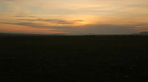 Sunrise in Time Lapse in Maasai Mara Safari, Kenya Stock Footage 40956054